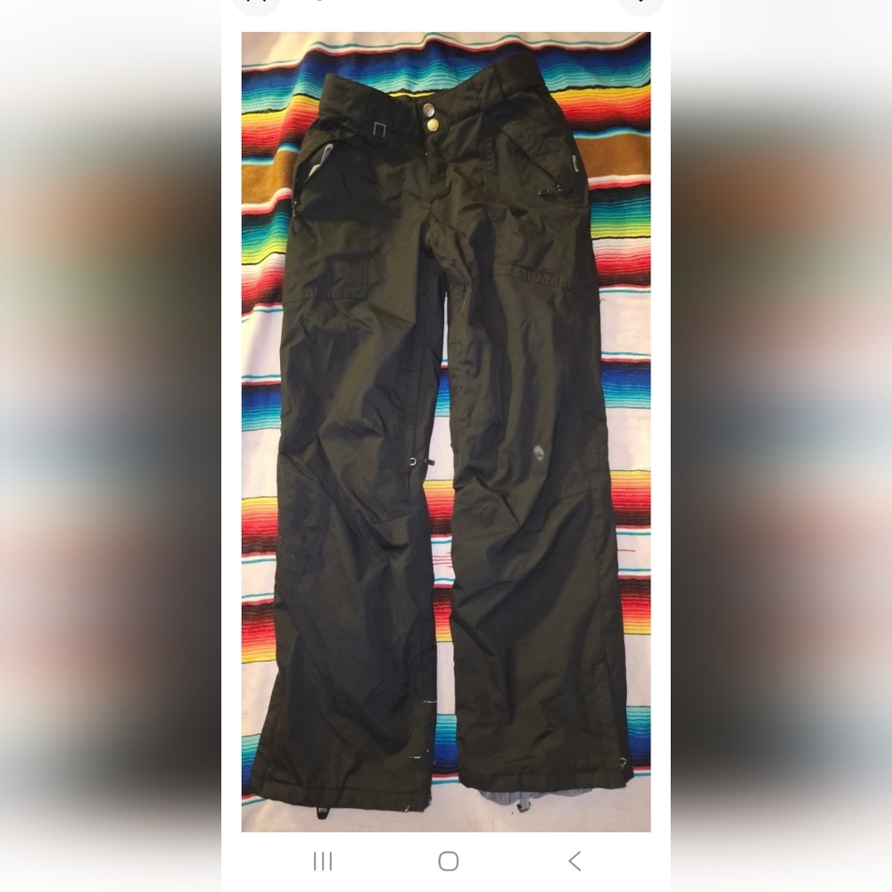 M3 Millennium Three Snowboard Black Pants Size Small Used Cosmetic Flaws